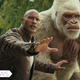 The Rock and his gorilla in Rampage.